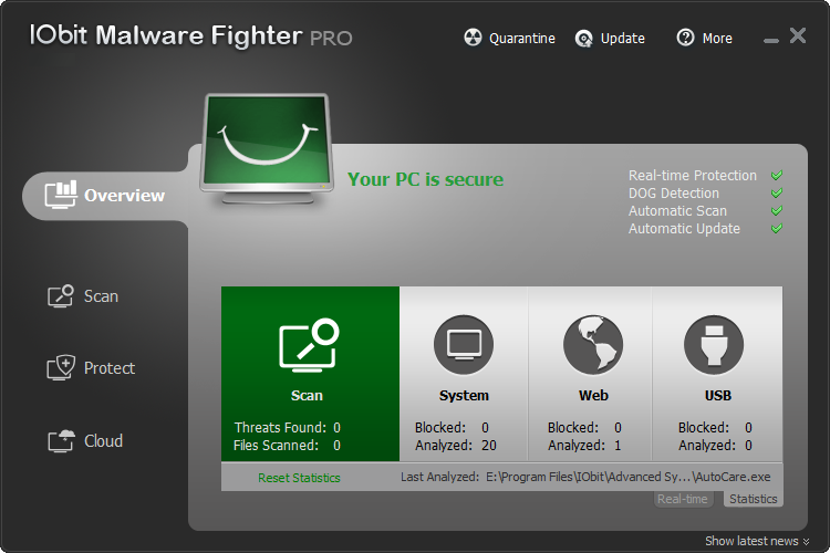 تحميل برنامج Iobit Malware Fighter آيوبيت للحماية كامل مجانا